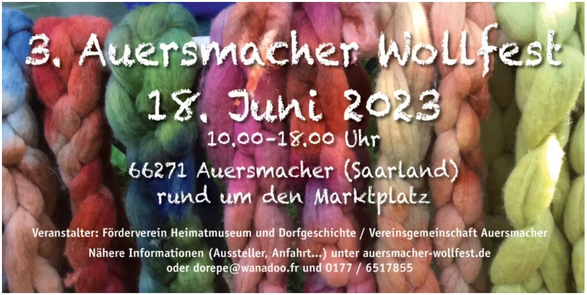 Plakat Auersmacher Wollfest