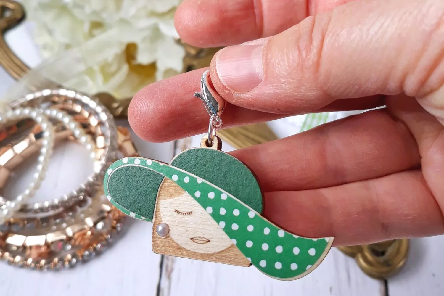This could be the exclusive stitch marker of the month!