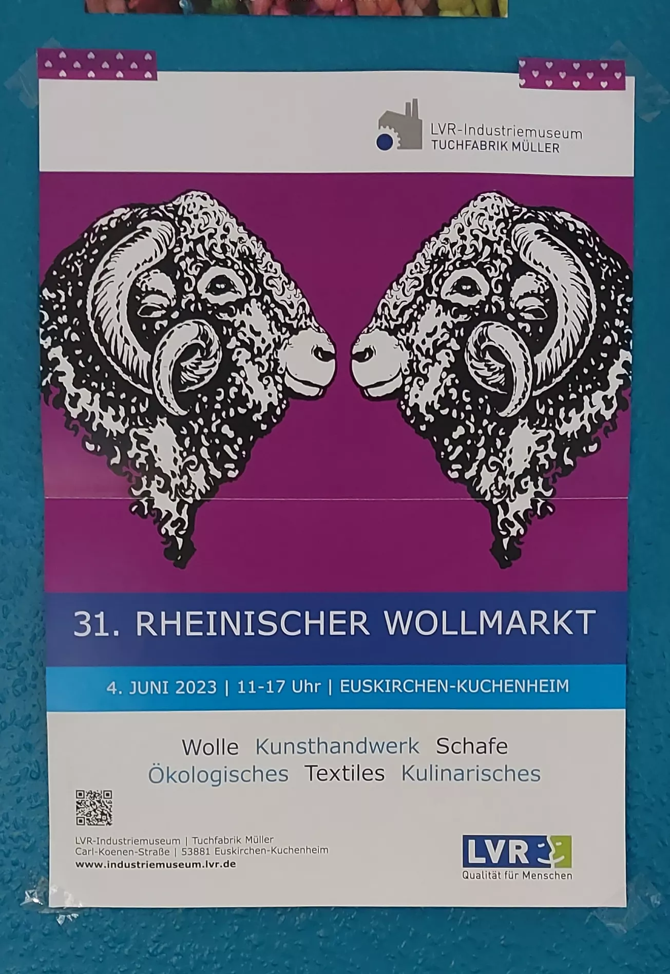 Plakat Wollmarkt in Kuchenheim